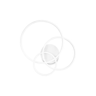 Netlighting Frame Integrated LED Semi Flush Ceiling Light White 2700K
