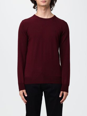 Brooksfield Maglia girocollo in pura lana con maniche lunghe e bordi a costine