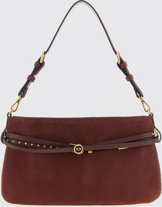 Pinko Borsa Pinko in camoscio con micro borchie