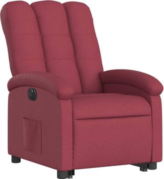 vidaXL Vidaxl - Sill&oacute;n El&eacute;ctrico Reclinable Elevable De Tela Rojo Tinto