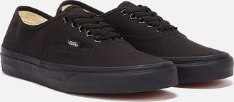 Vans Womens Vans Authentic Canvas True Black Trainers - Size: UK 10 / eu 44.5 / us 10.5