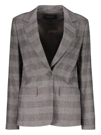 Lorena Antoniazzi Prince of Wales geruite blazer - Grijs