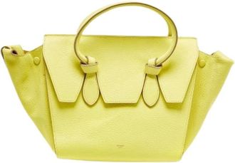Celine Pre-owned Handbags, female, Yellow, Size: ONE SIZE Pre-owned Leather Handbag