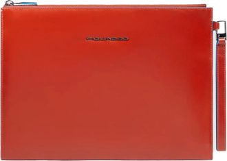 Piquadro Ac 6510B2 Clutch voor i Pad mini - unisex - Laptoptassen - Rood - ONE Size - Leer - Tassen