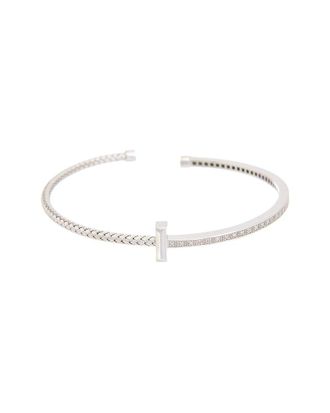 Meshmerise 18K Over Silver 0.15 Ct. Tw. Diamond Mesh Cuff Bracelet