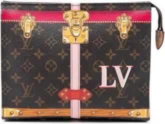 Louis Vuitton Pre-owned Clutches, female, Brown, Size: ONE SIZE Pre-owned Toiletry Pouch 26