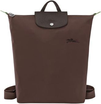 Longchamp Medium Le Pliage Backpack in Mocha at Nordstrom