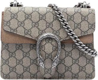 Gucci Pre-owned Dionysus Crossbody - Dames - Vintage Schoudertas - Beige - ONE Size - Leer - Vintage