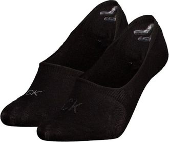 Calvin Klein Socks Womens Mid Cut Shiny Logo Sock, Black, 39 to 42 (Pack of 2)
