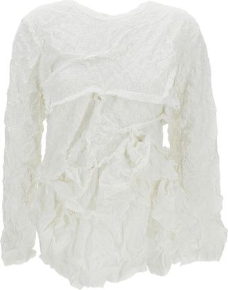 Comme Des Gar&ccedil;ons Ruffle Top