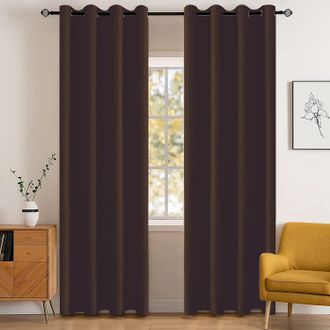 OEM Cortinas Opacas Impermeables Para Interiores, Juego De 2, 132 X 244 Cm. Aislamiento T&eacute;rmico Y Protecci&oacute;n Contra El Fr&iacute;o. Cortinas Opacas Con Ojales. R