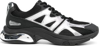 Michael Kors Kit Extreme logo-appliqué sneakers - men - Rubber/Leather/Other fibres - 9.5 - Black