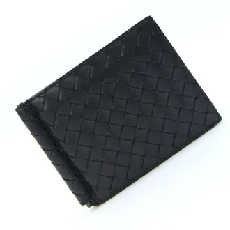 Bottega Veneta Black Intrecciato Wallet (Bi-Fold) (Pre-Owned)