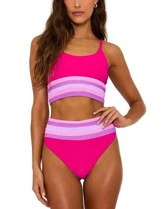 Beach Riot Millie Bikini Bottom Womens Multi Stretch High-Waisted JZZ704