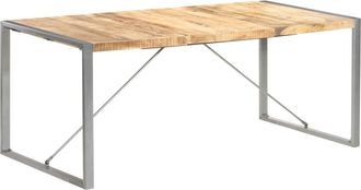vidaXL Mesa De Comedor Madera Maciza De Mango Rugosa 180x90x75 Cm Vidaxl