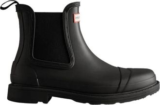 Hunter Commando Chelsea Laarzen Zwart Waterdicht - Dames - Chelseaboots - Zwart - 36 EU - Polyester - Schoenen