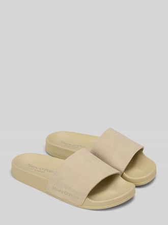 Marc O'Polo Badeschuhe mit Label-Pr&auml;gung in Sand, Gr&ouml;&szlig;e 36