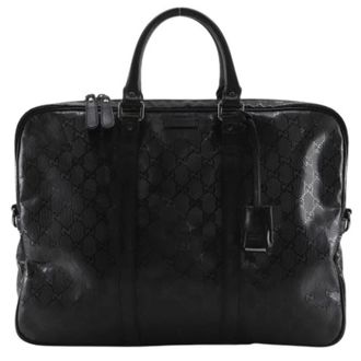 Gucci Pre-owned Vintage Handbag - Heren - Vintage Handtas - Zwart - ONE Size - Vintage