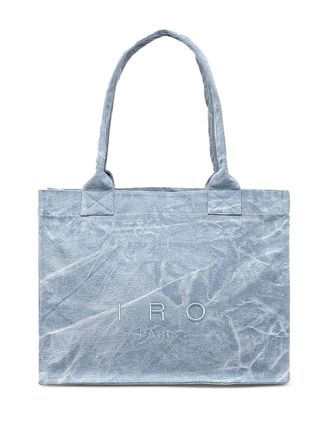 Iro logo-embroidered tote bag - women - Cotton - One Size - Blue
