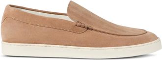 Brunello Cucinelli Loafers met chevron-effect - Beige