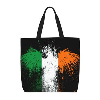 Generic Women Handbag Ireland Irish Flag Women Tote Bag Lightweight Large Capacity Crossbody Bags, For Christmas, Wedding, Work, Daily, Holiday