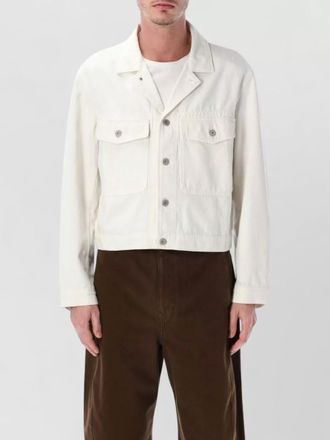 Christophe Lemaire denim trucker jacket long sleeves collar