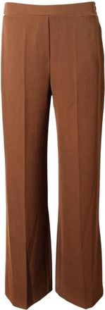 Am&eacute;lie & Am&eacute;lie Grosseto Broek - Dames - Wijde Broeken - Bruin - 2XL - Broeken