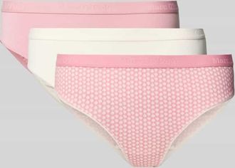 Marc O'Polo Slip aus Baumwoll-Mix im 3er-Pack in Rosa, Gr&ouml;&szlig;e XS
