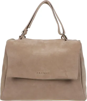 Orciani Sveva Medium Structured Suede Handbag