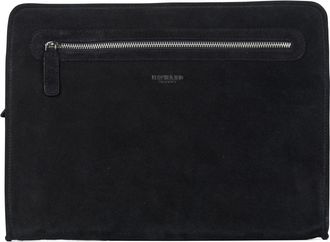 Howard London Laptoptas Kieran - Heren - Laptoptassen - Zwart - ONE Size - Leer - Tassen
