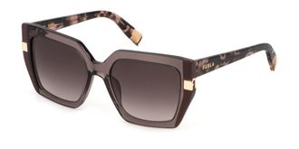 Furla SFU818 07AY Mens Sunglasses Brown Size 55