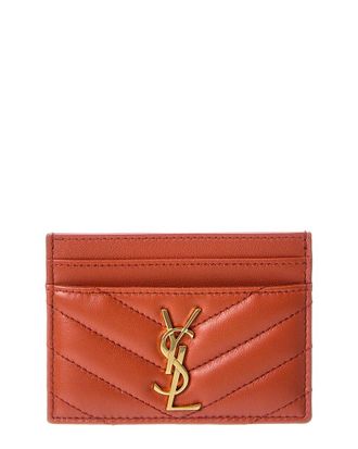 Saint Laurent Monogram Matelasse Leather Card Holder