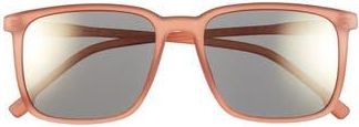 Hurley 55mm Polarized Square Sunglasses in Almond Brown at Nordstrom Rack