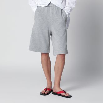 Dries Van Noten Bermuda grigio in cotone
