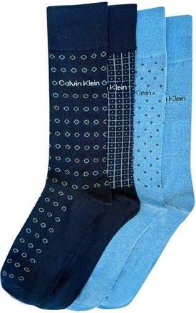 Calvin Klein Assorted 4-Pack Dress Socks in Navy at Nordstrom Rack