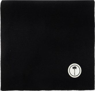 Palm Angels Sciarpa con patch logo - - Accessories - Uomo - Nero - ONE SIZE