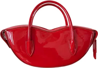 Fiorucci Womens Mini Lips Vinyl Bag Red Polyurethane Shoulder