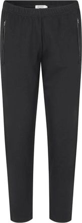 Masai Zwarte elastische broek met ritsdetails - Dames - Slim Fit Broeken - Zwart - 2XL - Broeken