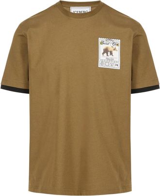 Iceberg Social Club T-Shirt - Heren - T-shirts - Groen - S - Katoen - Tops