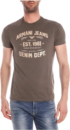 Armani Jeans Tops, Heren, Groen, L, C6H73Ffverdescuro