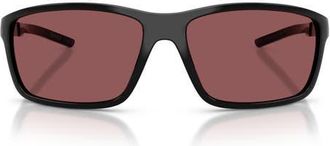 Ferrari 65mm Oversize Pillow Sunglasses in Black Shiny /Ferrari at Nordstrom