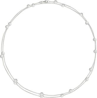 Gabi Rielle Sterling Silver Cubic Zirconia Station Wrap Long Necklace at Nordstrom Rack