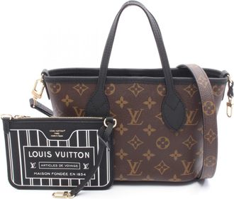 Louis Vuitton Black Brown Coated Canvas Monogram Pvc Leather Tote Bag (Pre-Owned)