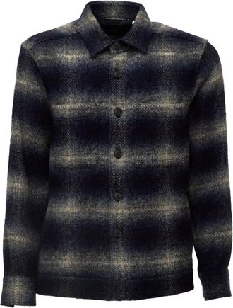 Xacus Blue Regular Checked Shirt
