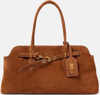Miu Miu Borsa a spalla Aventure in suede