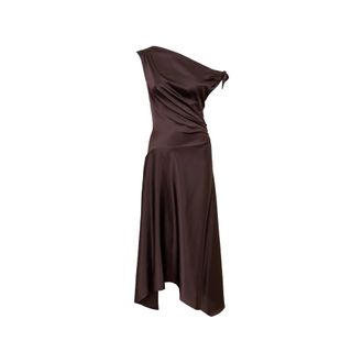 Staud Asymmetric Draped Dress