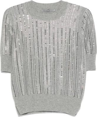 Ermanno Scervino Striped Wool-Cashmere Top