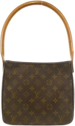 Louis Vuitton Pre-owned Shoulder Bags, female, Brown, Size: ONE SIZE Pre-owned Looping MM Shoulder Bag