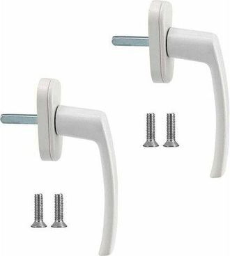 OEM Manillas Para Ventanas, Manilla De Aleaci&oacute;n De Aluminio (2 Piezas), Manilla De Aluminio Macizo, Manilla De Puerta De Aluminio Blanco, Compatible Con V
