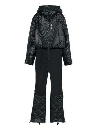 Colmar quilted high waist ski suit - women - Nylon/Polyester/Duck Down/Duck Feathers - 40 - Black